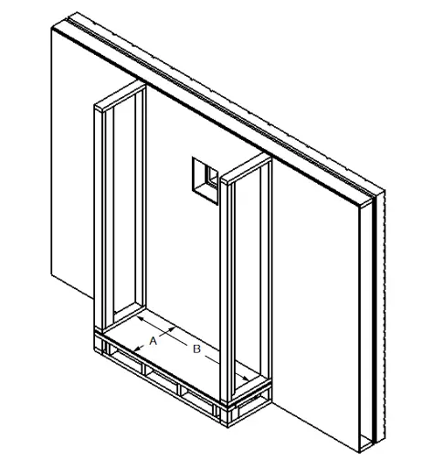 NAPOLEON BL36NTEA1 Ascent Pro Series Electronic Ignition Direct Vent Gas Fireplace- rough framing