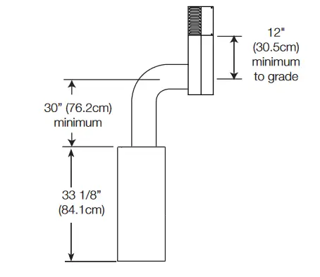 NAPOLEON BL36NTEA1 Ascent Pro Series Electronic Ignition Direct Vent Gas Fireplace- special vent