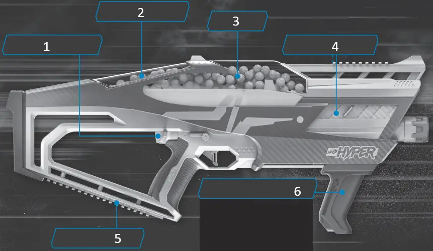 Hasbro F6111 Nerf Hyper Evolve-100 Blaster A0