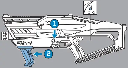 Hasbro F6111 Nerf Hyper Evolve-100 Blaster A10