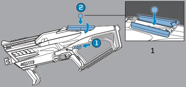 Hasbro F6111 Nerf Hyper Evolve-100 Blaster A3