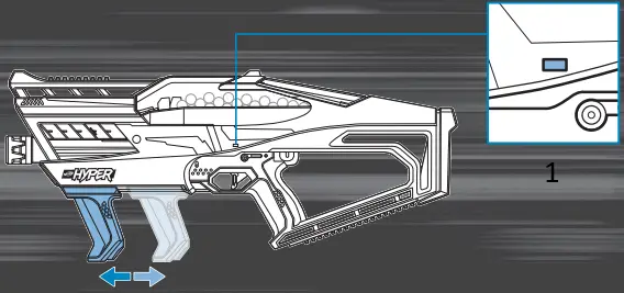 Hasbro F6111 Nerf Hyper Evolve-100 Blaster A7