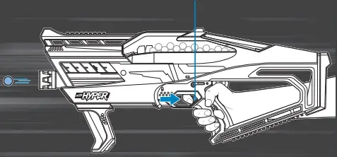 Hasbro F6111 Nerf Hyper Evolve-100 Blaster A8