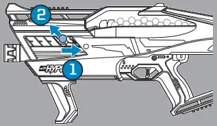 Hasbro F6111 Nerf Hyper Evolve-100 Blaster A9