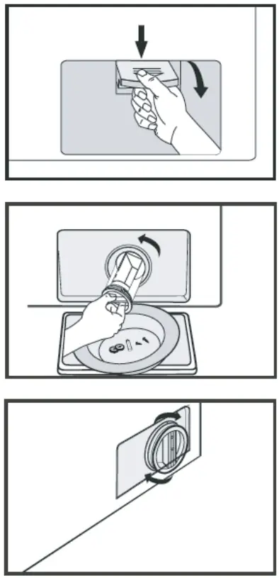 Esatto EFLW10W Front Load Washing Machine - CLEANING THE DRUM PUMP FILTER