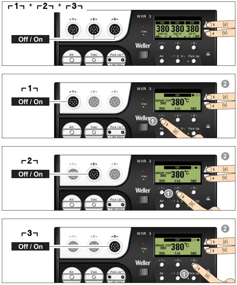 Weller WXR 3 3 Channel Power Unit - Switching