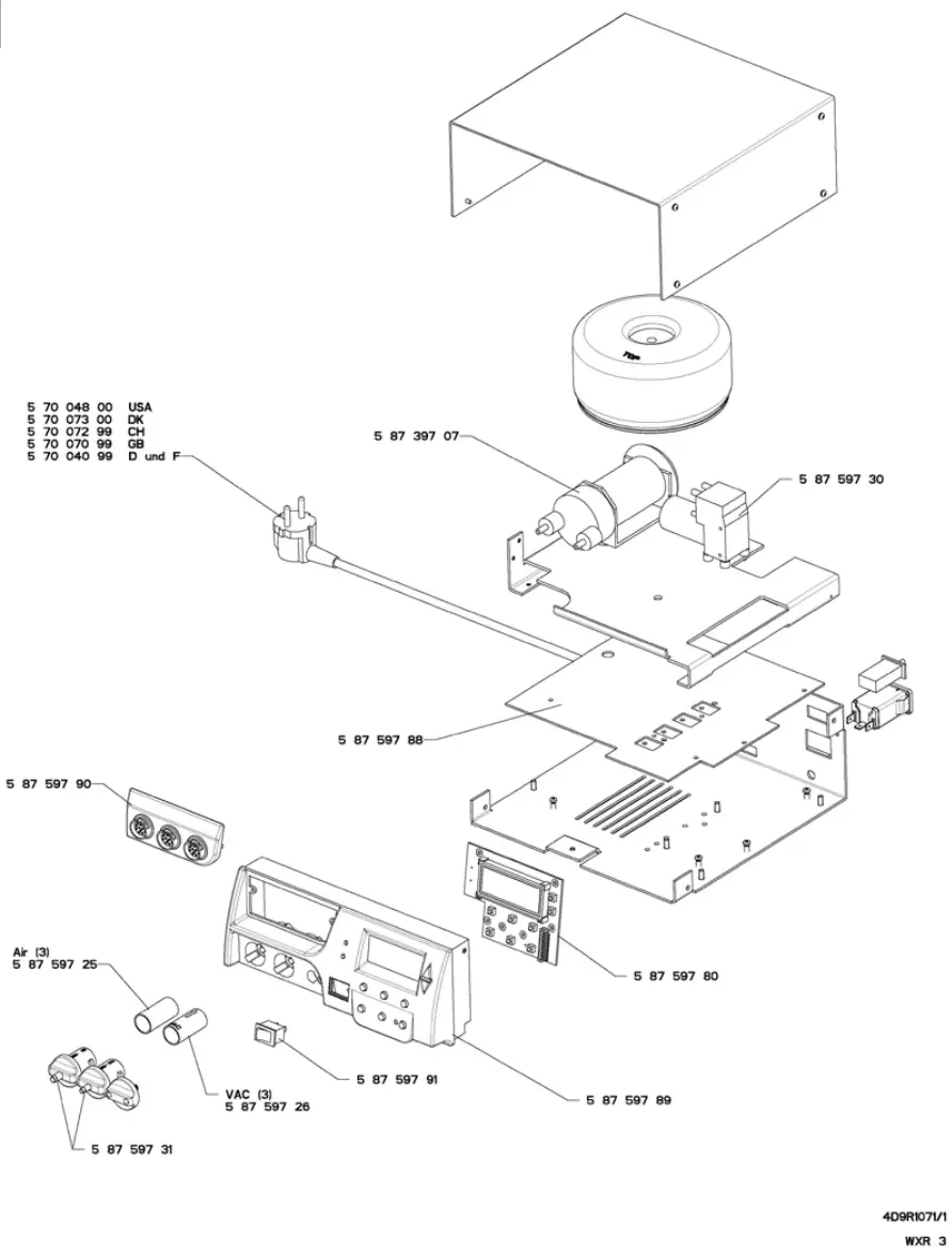 Weller WXR 3 3 Channel Power Unit - fig