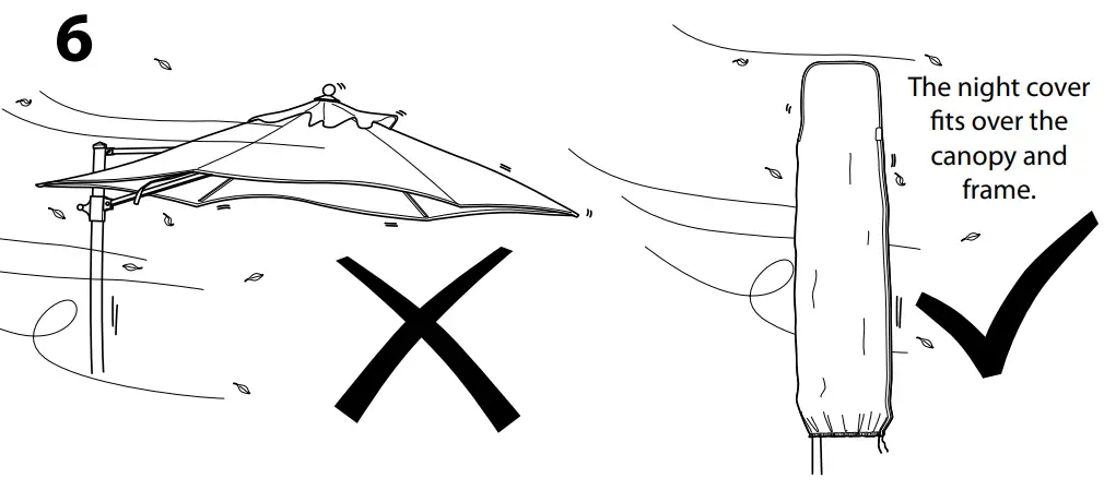 KETTLER PLD33 3 3m LED Free Arm Parasol - fig10