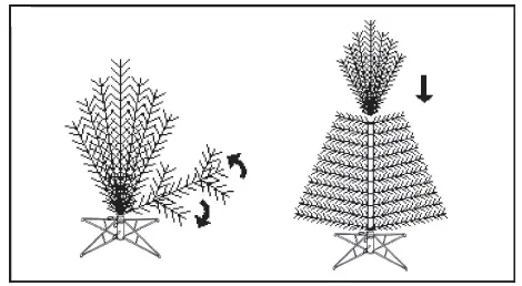 Glitzhome -Pre-Lit-Flocked-Layered-Spruce-Artificial-Christmas-Tree-4