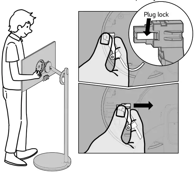 LG ART10 StanbyME Wireless LCD TV - Plug lock