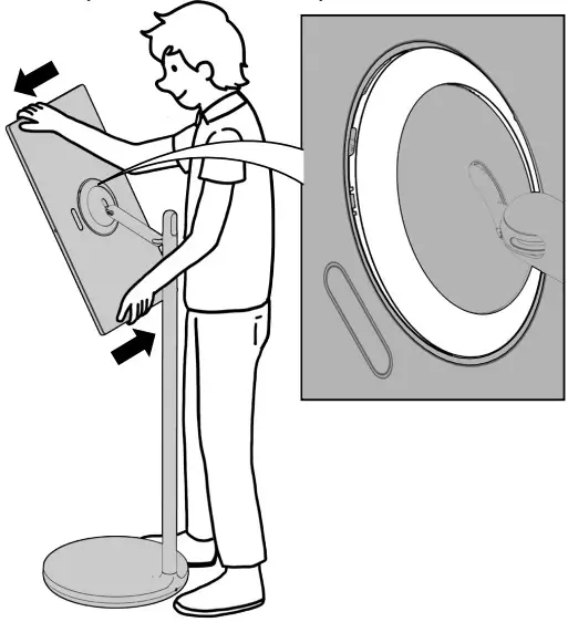 LG ART10 StanbyME Wireless LCD TV - cover space