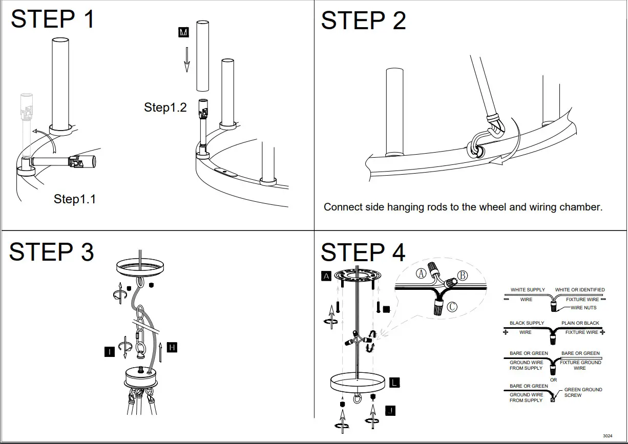 ACROMA 4512AZ 12 Light 28In Candle Style Tiered Farmhouse Chandelier - Figure