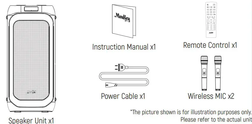 MouKey-MHs265-1 Karaoke-Speaker-with-Wireless-Mic-product-1