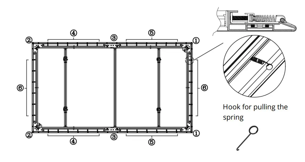 VAVA VA-LTS005 Adjustable ALR Screen - Hook