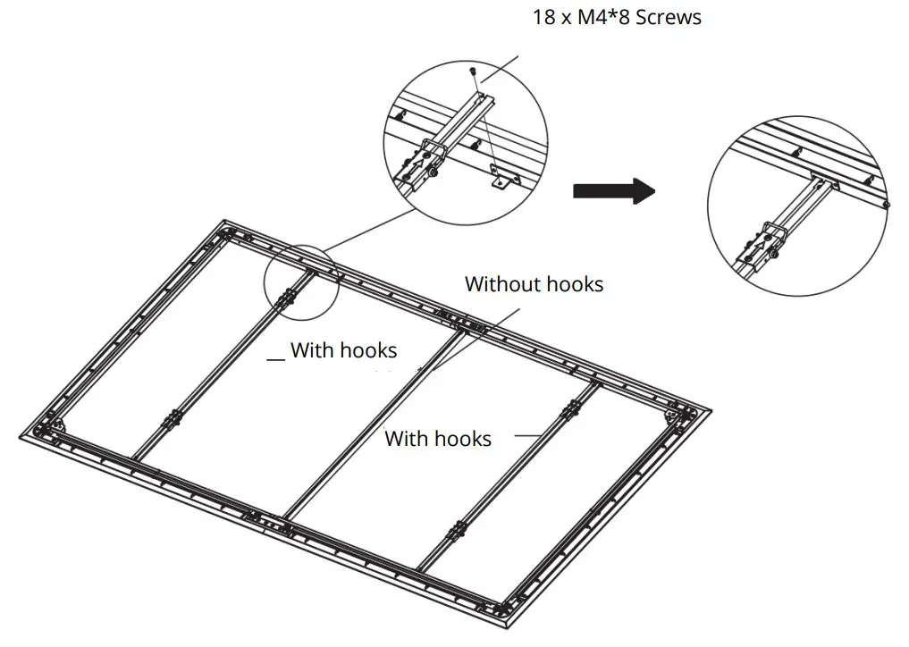 VAVA VA-LTS005 Adjustable ALR Screen - Struts