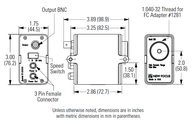 Newport 2101 High-Dynamic-Range Power Sensors 6