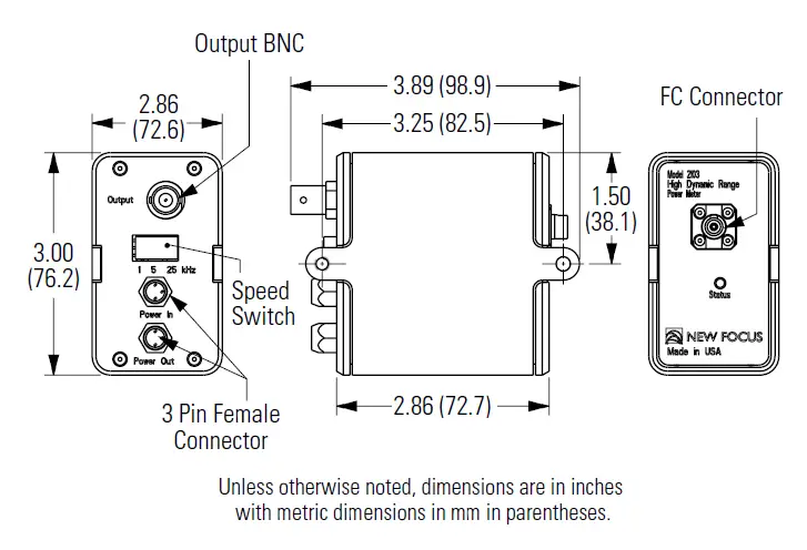 Newport 2101 High-Dynamic-Range Power Sensors 7