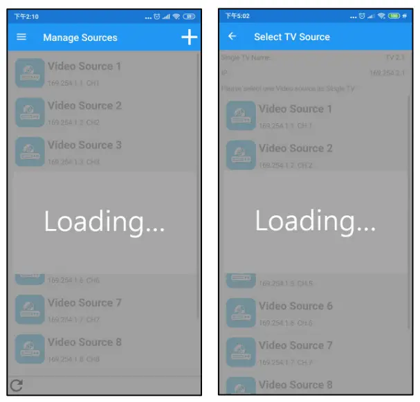 Apps Video Wall Control II App for Android - Transmitters 12