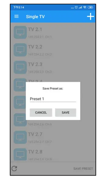 Apps Video Wall Control II App for Android - Transmitters 25