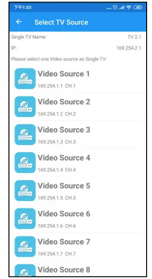 Apps Video Wall Control II App for Android - Transmitters 4