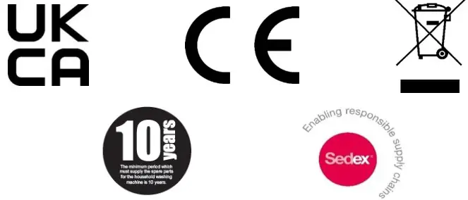 Russell Hobbs RH180FFFF55 54cm Wide Fridge Freezer - Certifications