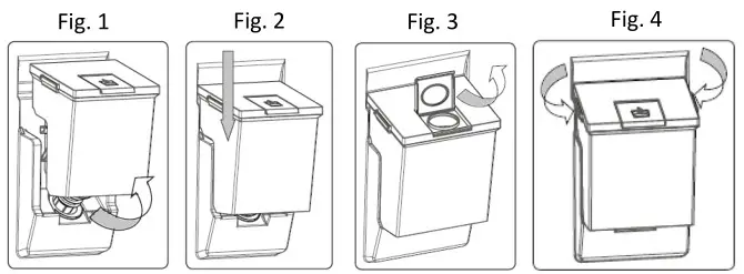 Russell Hobbs RH180FFFF55 54cm Wide Fridge Freezer - Fig. 1, 2, 3, 4