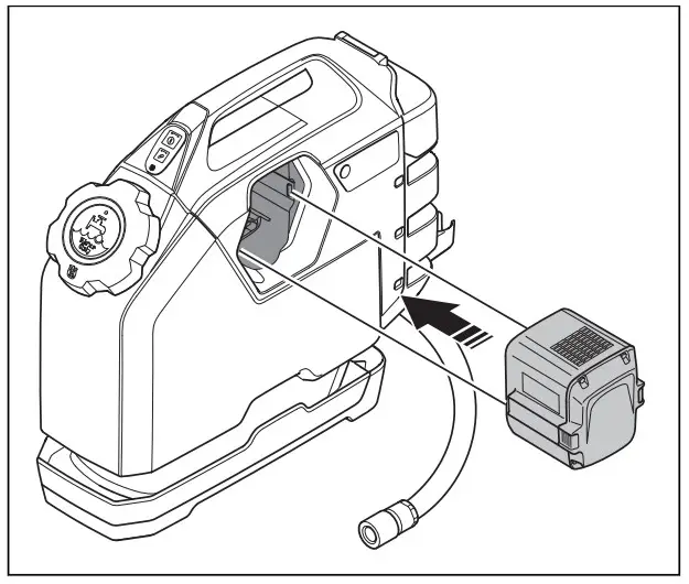 Husqvarna WT 15i Water Tank - start the product