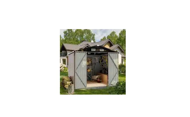 Sizzim G37005 Outdoor Galvanized Metal Storage Shed Frame Garden Storage Shed Instruction Manual