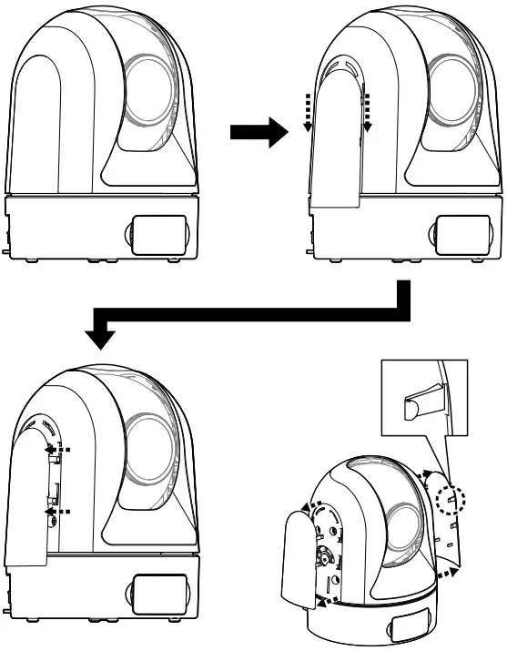 i PRO WV QCD100 Ceiling Mount Bracket - inner cover 1
