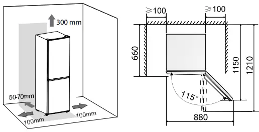 INVENTUM KV1781B Refrigirator with Freezer-fig6