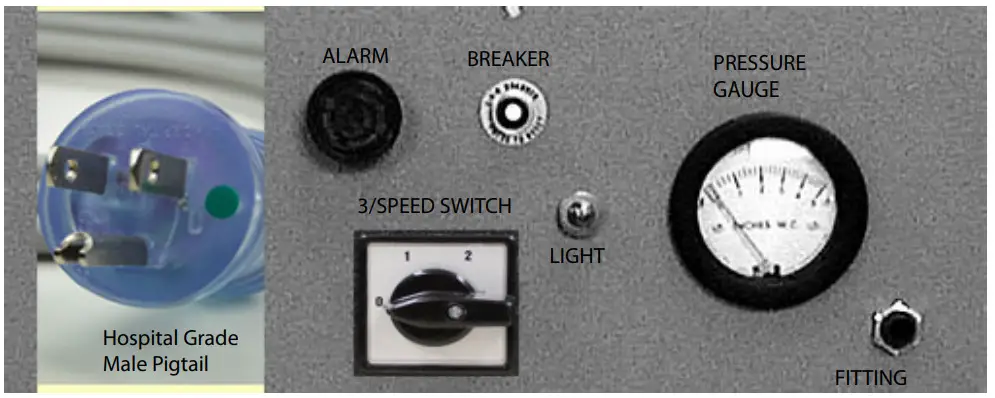 mintie PAB 2000 Pure Air Blaster - Control Panel