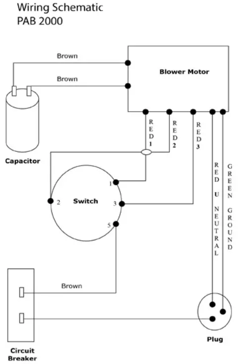 mintie PAB 2000 Pure Air Blaster - diagram