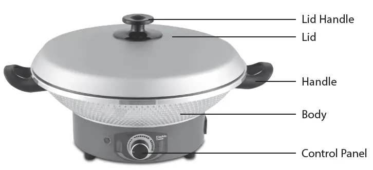 PowerPac PPEC815 Electric Wok and Multi Cooker 1