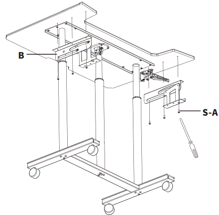 V I V O-CART-V06A-Black-Mobile-Computer-Workstation-fig-16