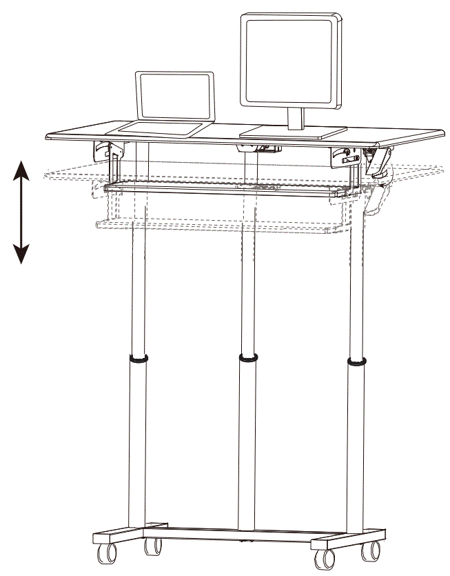 V I V O-CART-V06A-Black-Mobile-Computer-Workstation-fig-21