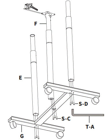 V I V O-CART-V06A-Black-Mobile-Computer-Workstation-fig-8