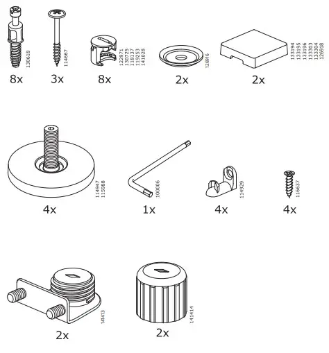 IKEA BESTÅ Storage Combination with Doors - Fig. 1