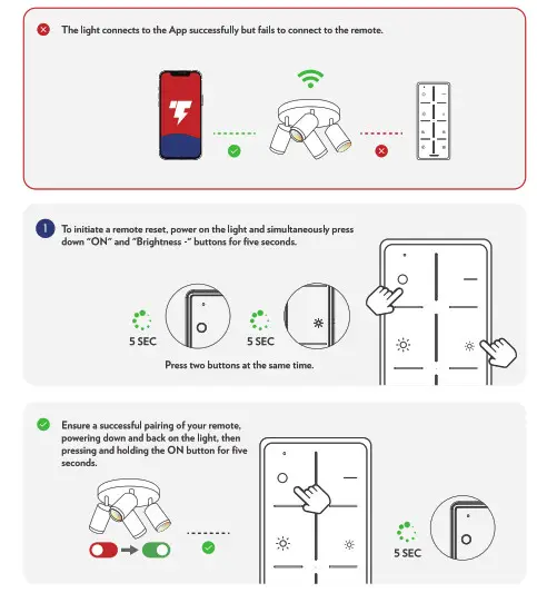 LeonLite Lite Edge 4-Light Smart Ceiling Fixture - fig 21