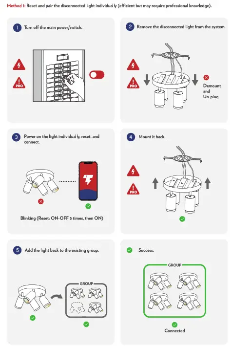 LeonLite Lite Edge 4-Light Smart Ceiling Fixture - fig 26