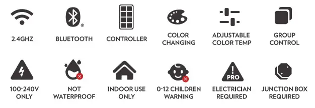 LeonLite Lite Edge 4-Light Smart Ceiling Fixture - fig 9