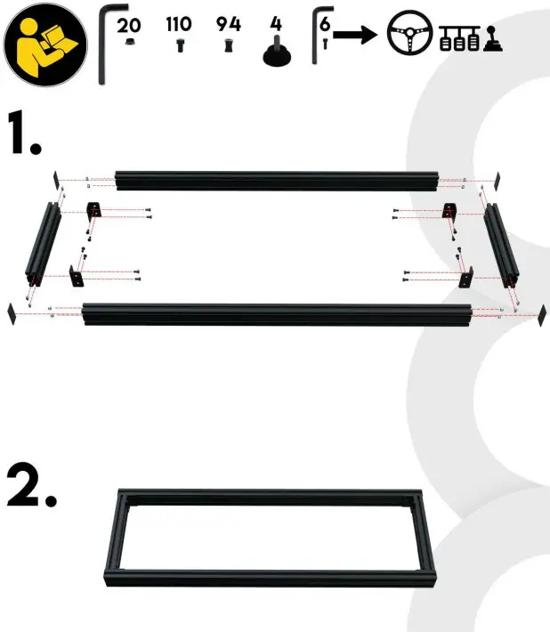ORTOMBO GTR Pro Sigma Cockpit Racing Simulator - Fig2