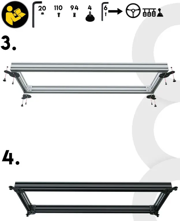 ORTOMBO GTR Pro Sigma Cockpit Racing Simulator - Fig3