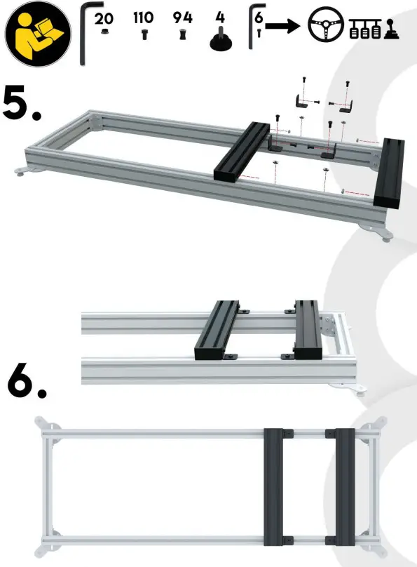 ORTOMBO GTR Pro Sigma Cockpit Racing Simulator - Fig4