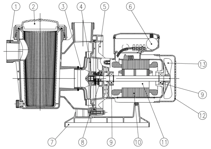 ESPA 5 SILENPLUS 1 SilenPlus Variable Speed Swimming Pool Pump - pump