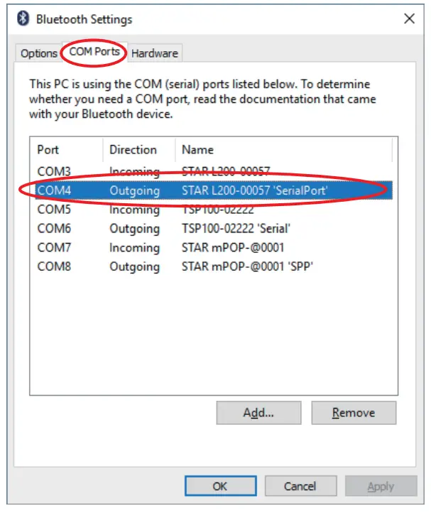 STAR MICRONICS Recovery Document for Windows Update - After deleting