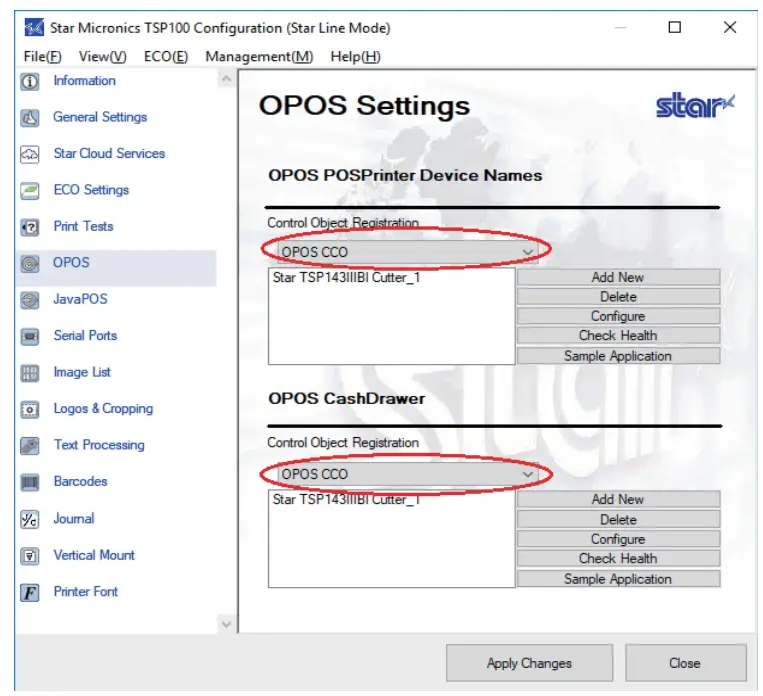 STAR MICRONICS Recovery Document for Windows Update - Control