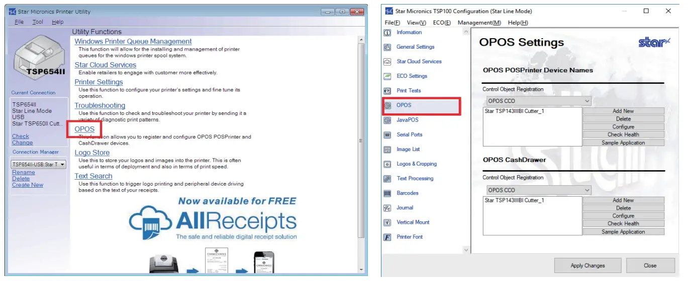 STAR MICRONICS Recovery Document for Windows Update - Printer Utility