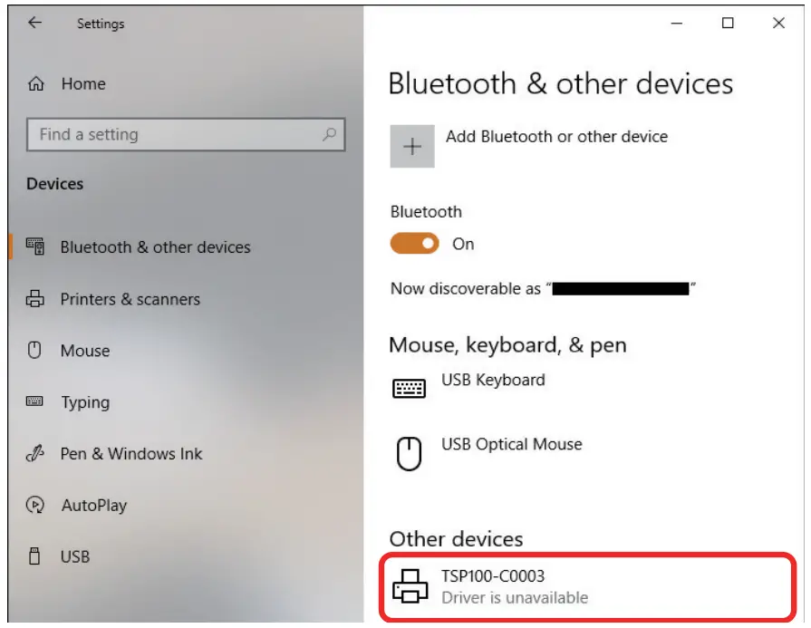 STAR MICRONICS Recovery Document for Windows Update - screen