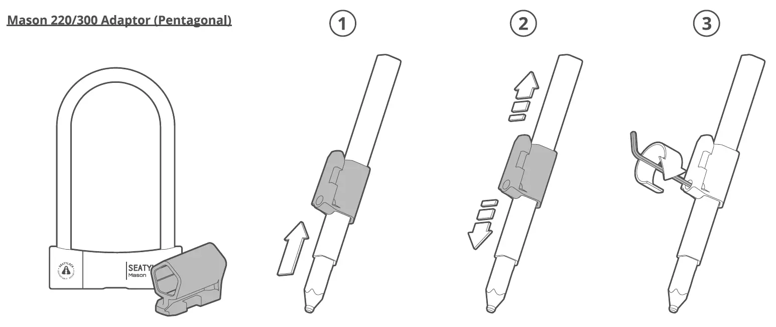 SEATYLOCK U-Lock Mounting Bracket 4