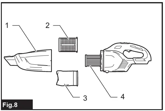 makita DCL283F Cordless Cleaner-fig-8